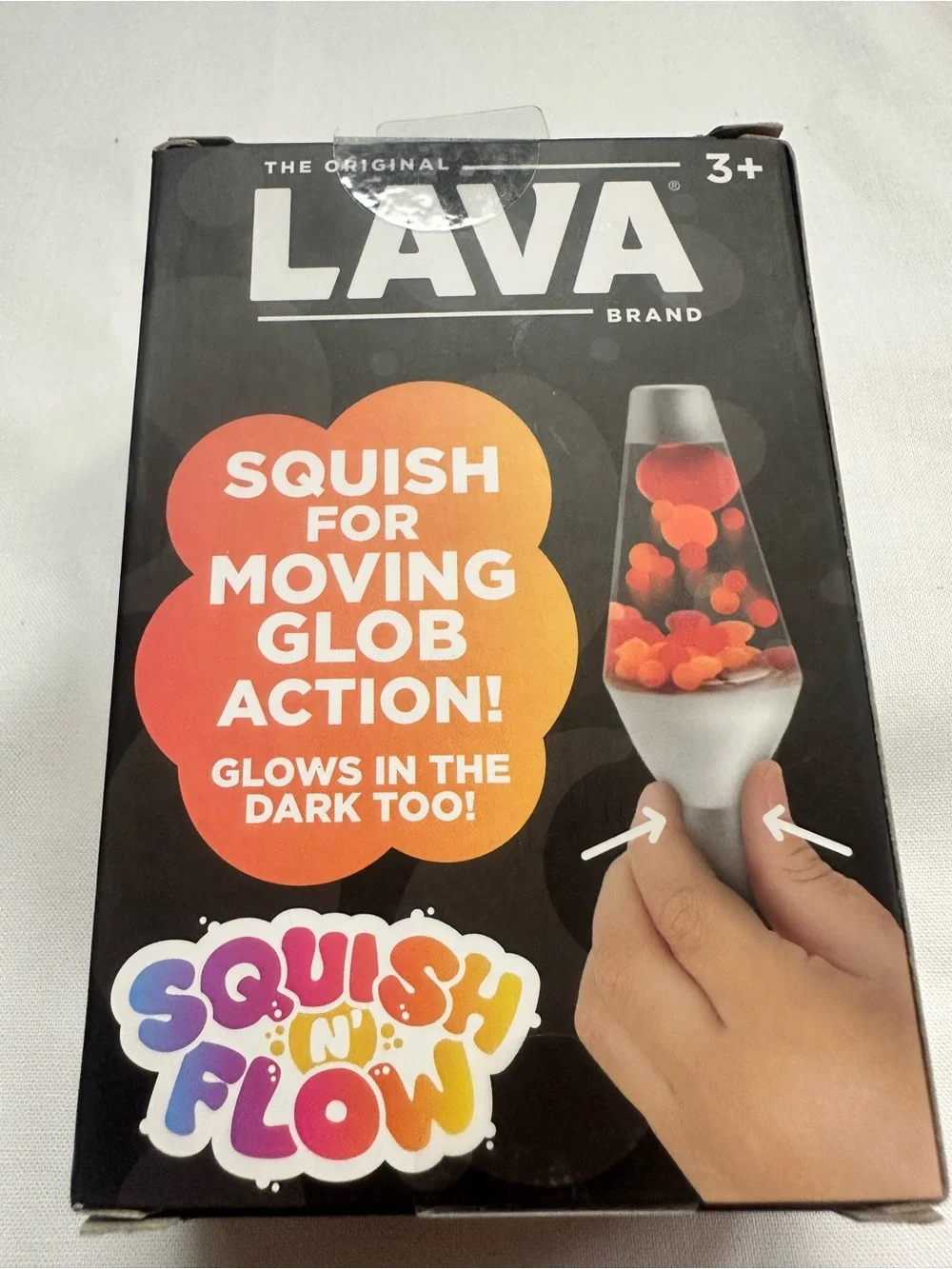 LAVA Glow-in-the-Dark Mini Lava Lamp - Teal & Green squeeze toy